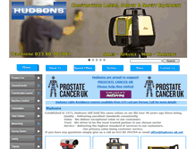 Tablet Screenshot of hudsons-uk.net